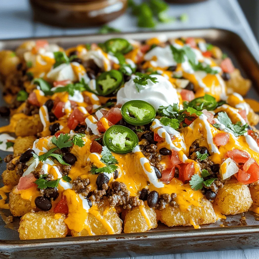 Loaded Tater Tot Nachos Tasty Party Treats
