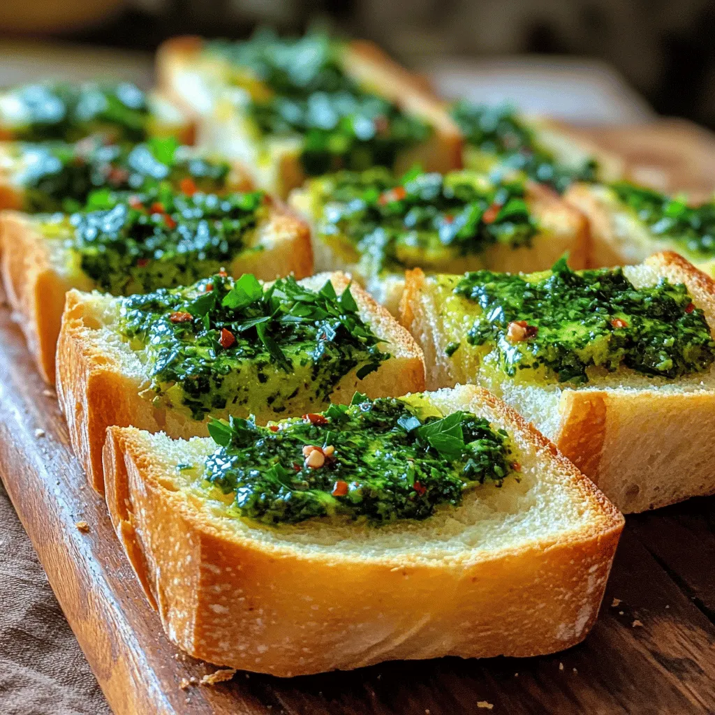 Chimichurri Garlic Bread Tasty and Simple Recipe