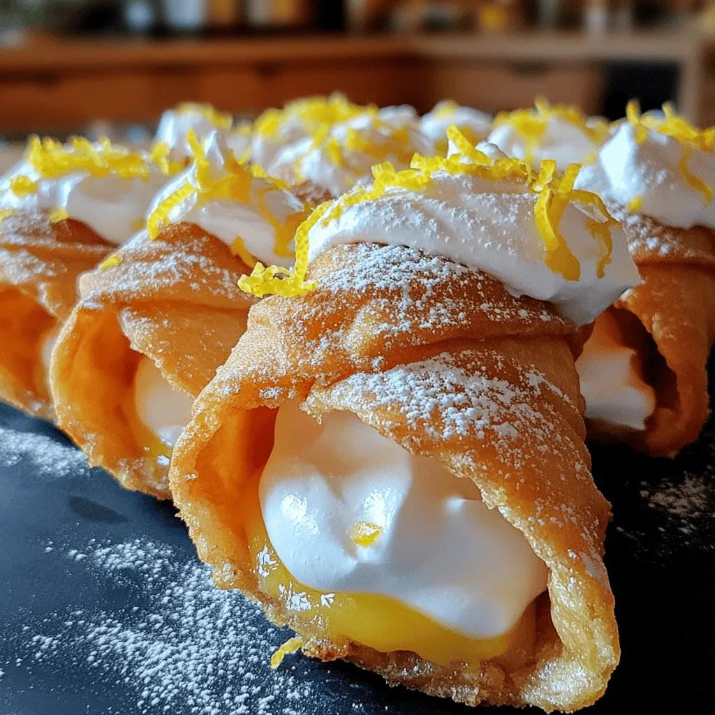 Lemon Meringue Pie Cannolis Tasty and Easy Dessert