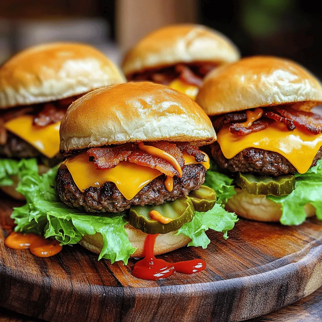 Mini Beef Bacon Cheeseburger Bites Flavorful Appetizer