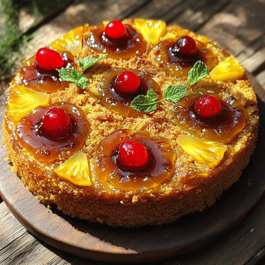 The right ingredients make all the difference in a classic pineapple upside down cake. Here’s what you need: