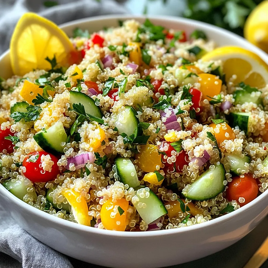 Lemon Tahini Quinoa Salad Fresh and Flavorful Recipe