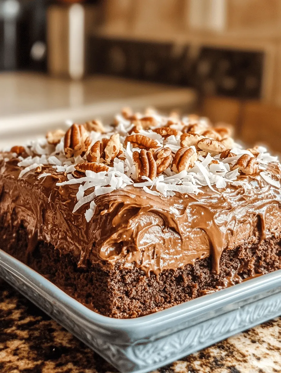 Decadent Homemade German Chocolate Poke Cake: A Rich and Irresistible Dessert