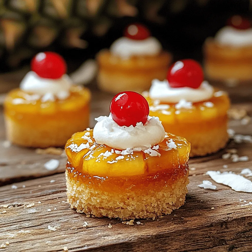 Mini Pineapple Upside Down Cakes Delightful Treats