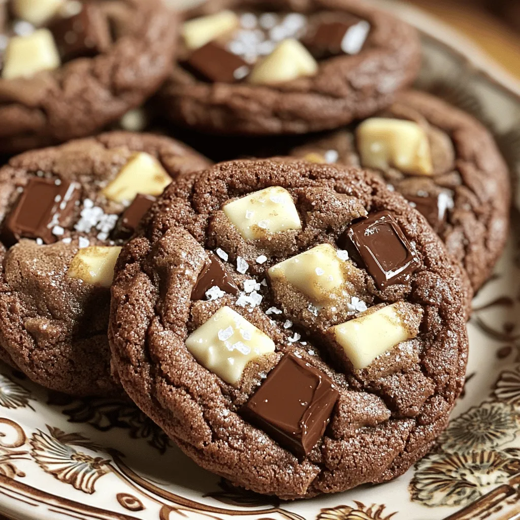 Bakery-Style Double Chocolate Chunk Cookies Delight