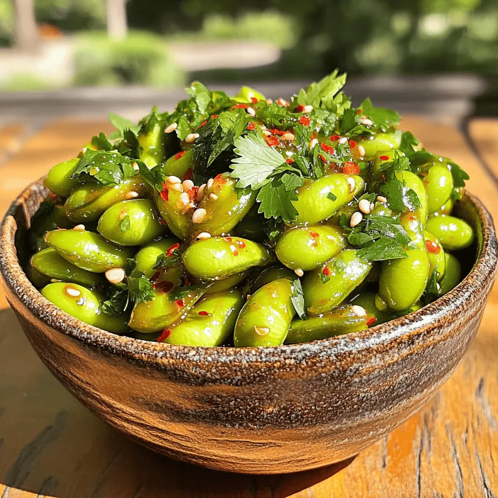 Spicy Garlic Edamame Flavorful Snack Recipe Delight