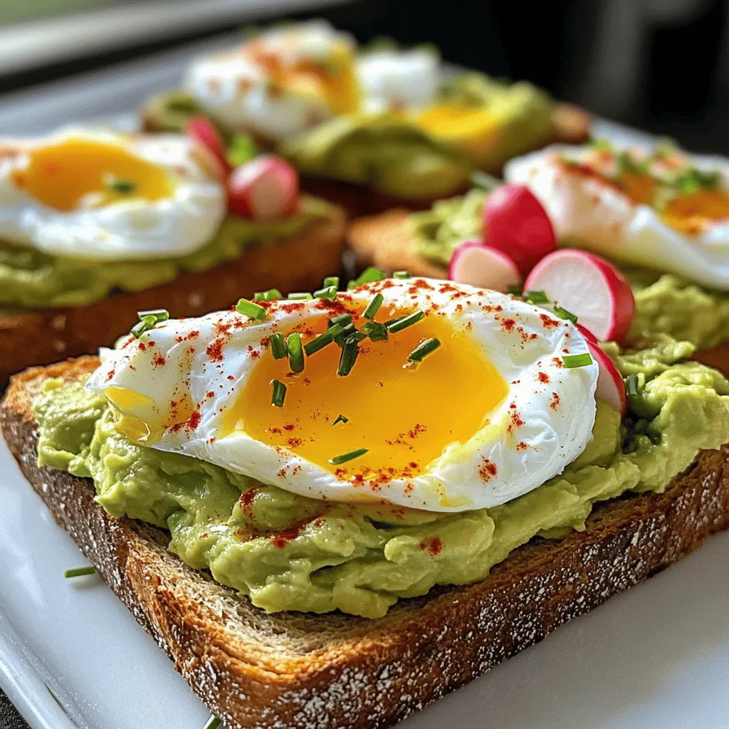 Delicious Avocado Toast with Poached Egg Anytime Meal