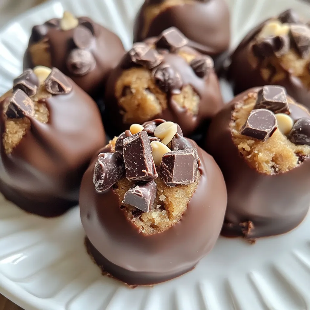 Chocolate Chunk Cookie Dough Truffles Delightful Treat