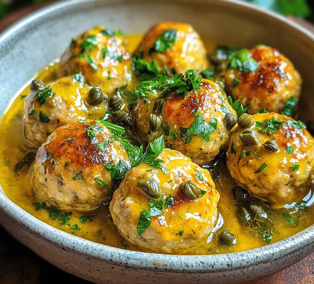 The success of any recipe lies in its ingredients, and for Zesty Chicken Meatballs in Piccata Sauce, each component plays a vital role in creating the dish