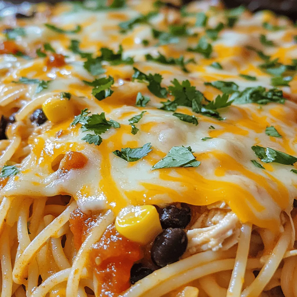 To make Monterey Chicken Spaghetti Bake, you need simple and tasty chicken spaghetti ingredients. Here’s what you’ll need: