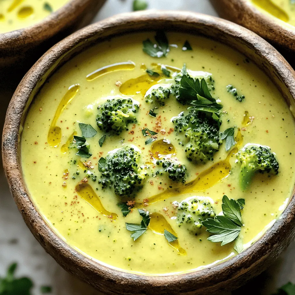 Vegan Broccoli Cheese Soup Creamy Culinary Delight