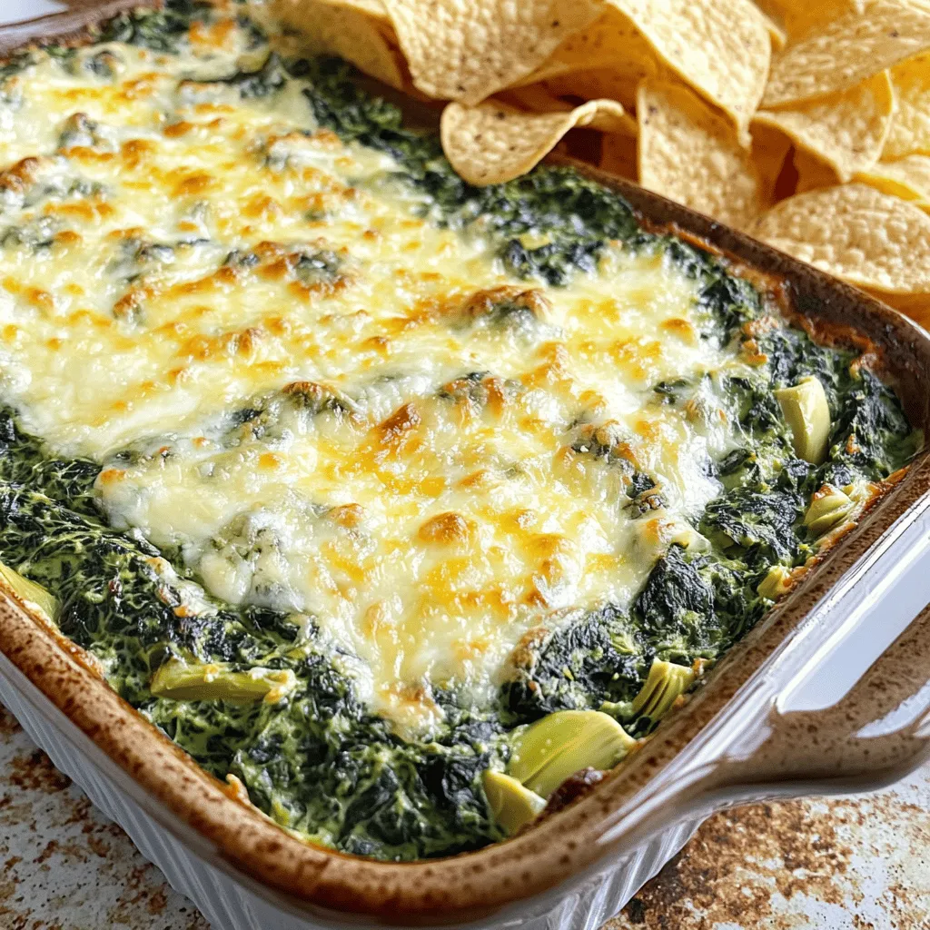 Spinach and Artichoke Dip Creamy Easy Recipe