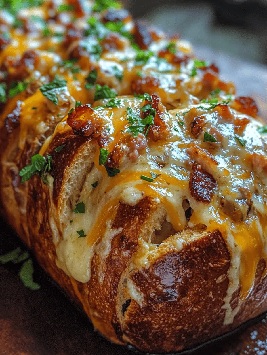 Delicious Chicken Bacon Ranch Stuffed Bread: A Comfort Food Delight