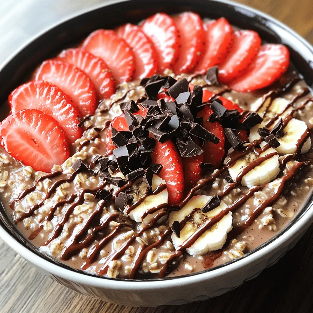 Protein Chocolate Strawberry Oatmeal Energizing Start