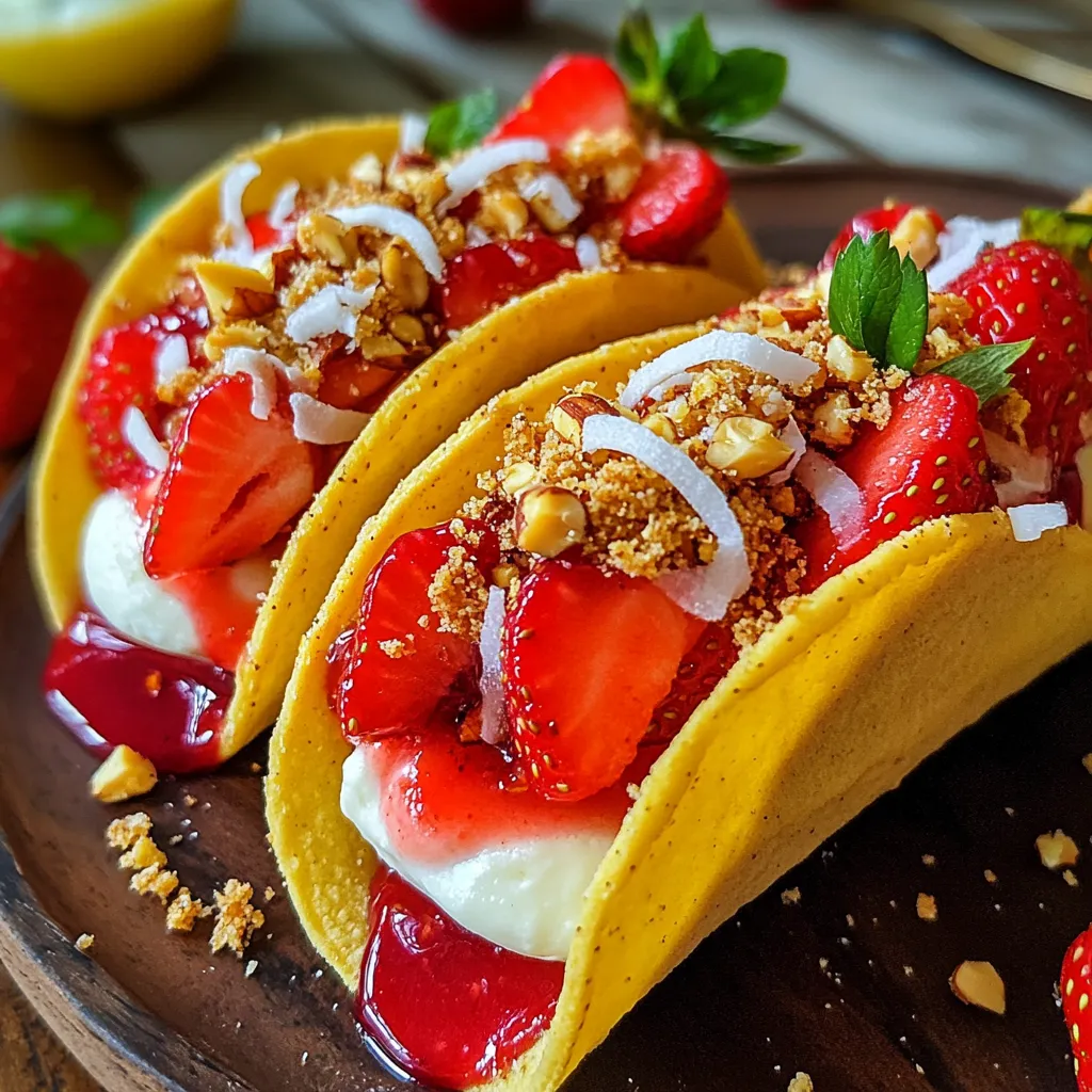 Strawberry Crunch Cheesecake Tacos: A Delightful Twist on a Classic Dessert