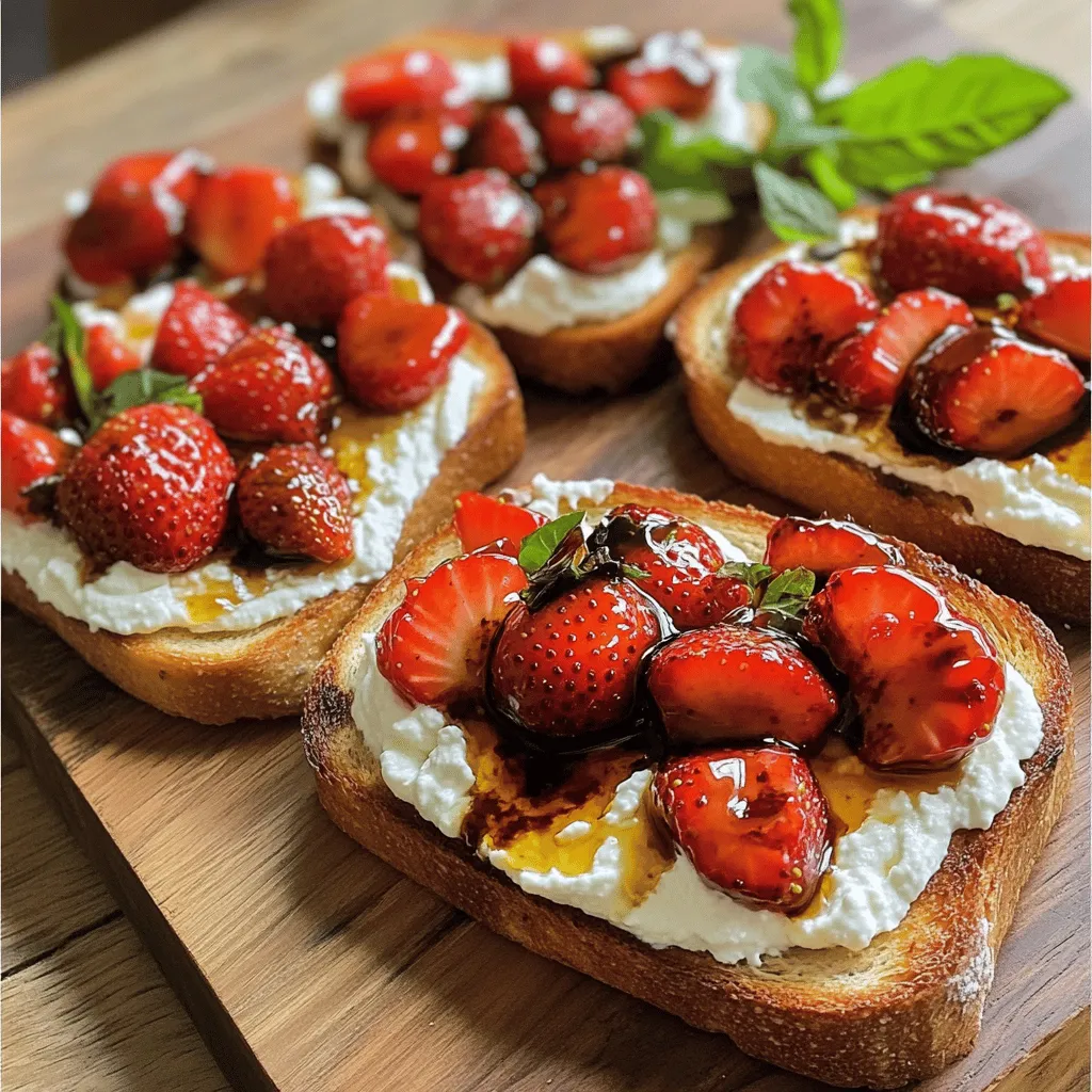 To make Roasted Strawberry Whipped Ricotta Toast, you