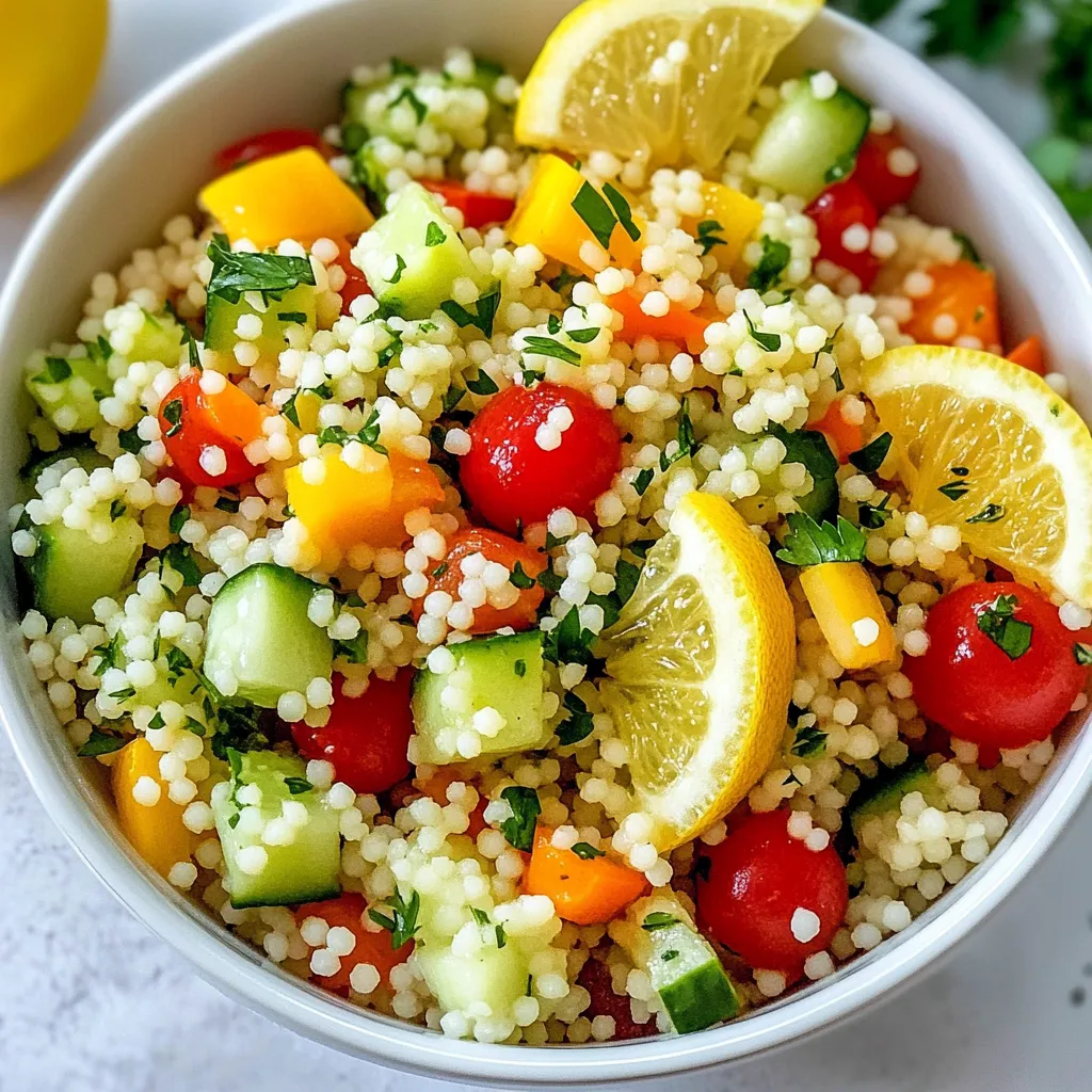 Lemon Herb Couscous Salad Refreshing and Simple Dish