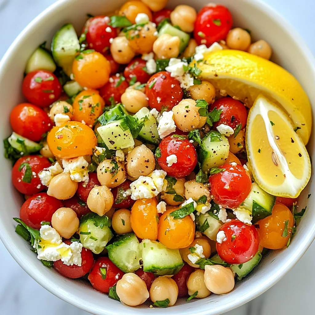 Mediterranean Chickpea Salad Fresh and Flavorful Dish