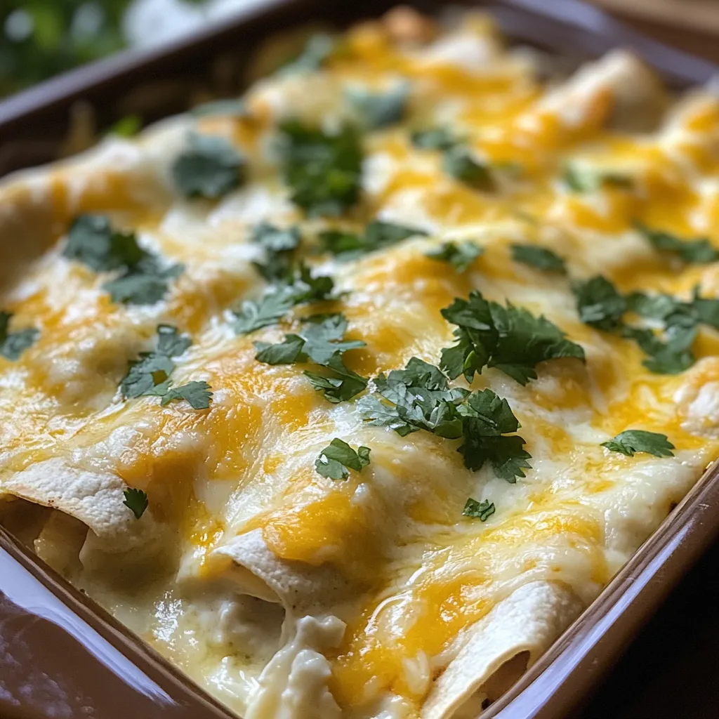 Cheesy White Chicken Enchiladas Recipe: A Comforting Delight