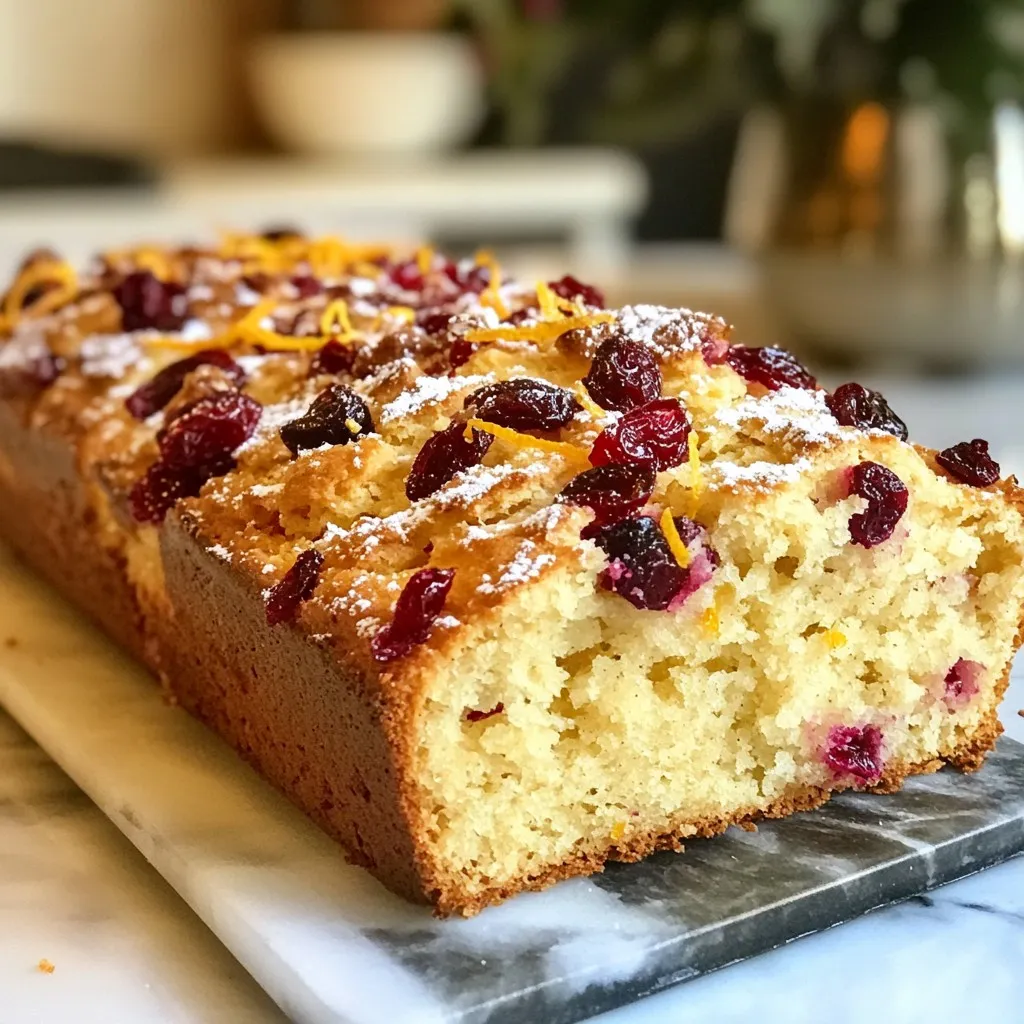 Orange Cranberry Scone Loaf Flavorful and Easy Recipe