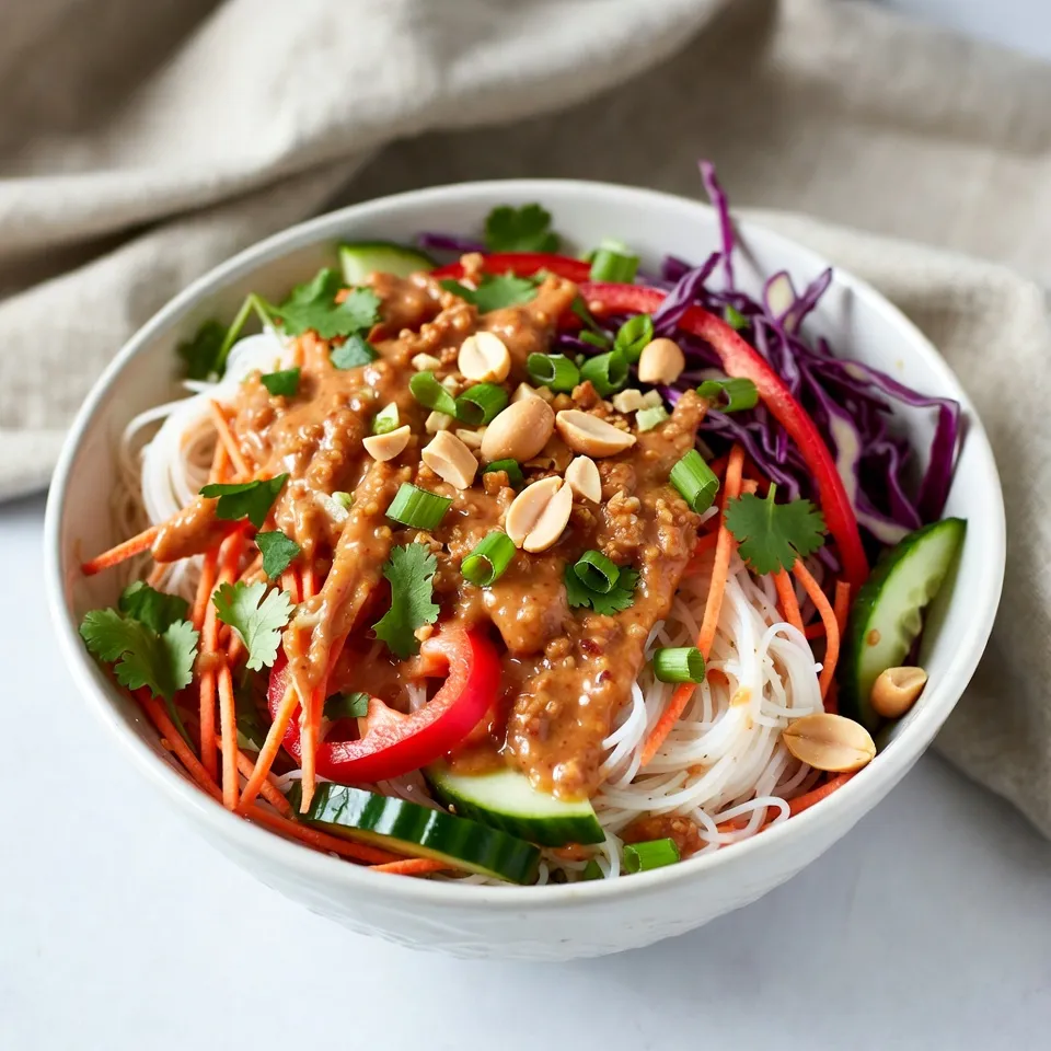 Thai Peanut Noodle Salad Fresh and Flavorful Dish