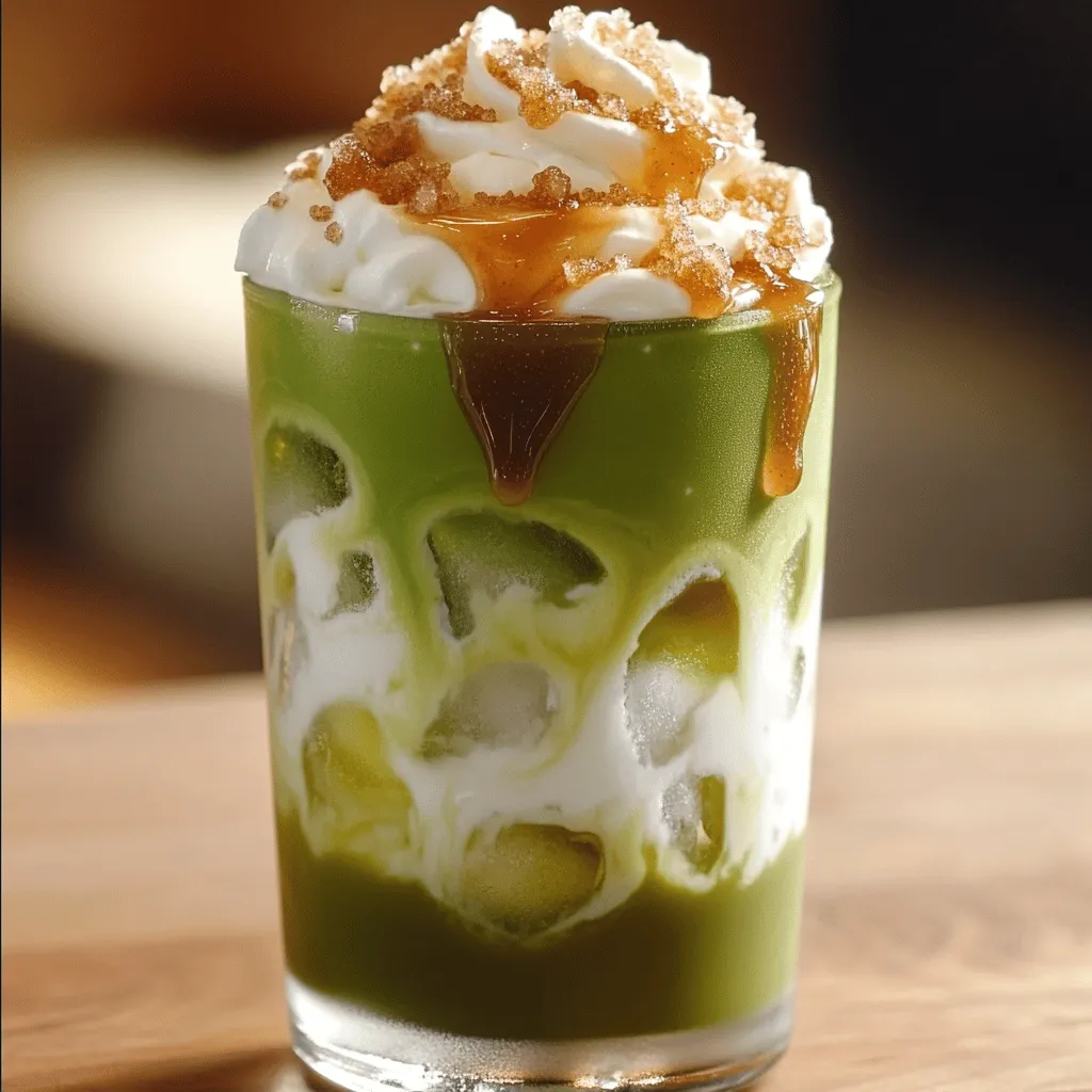 To make an Iced Brown Sugar Matcha Latte, you need simple, fresh ingredients. Here is what you’ll need: