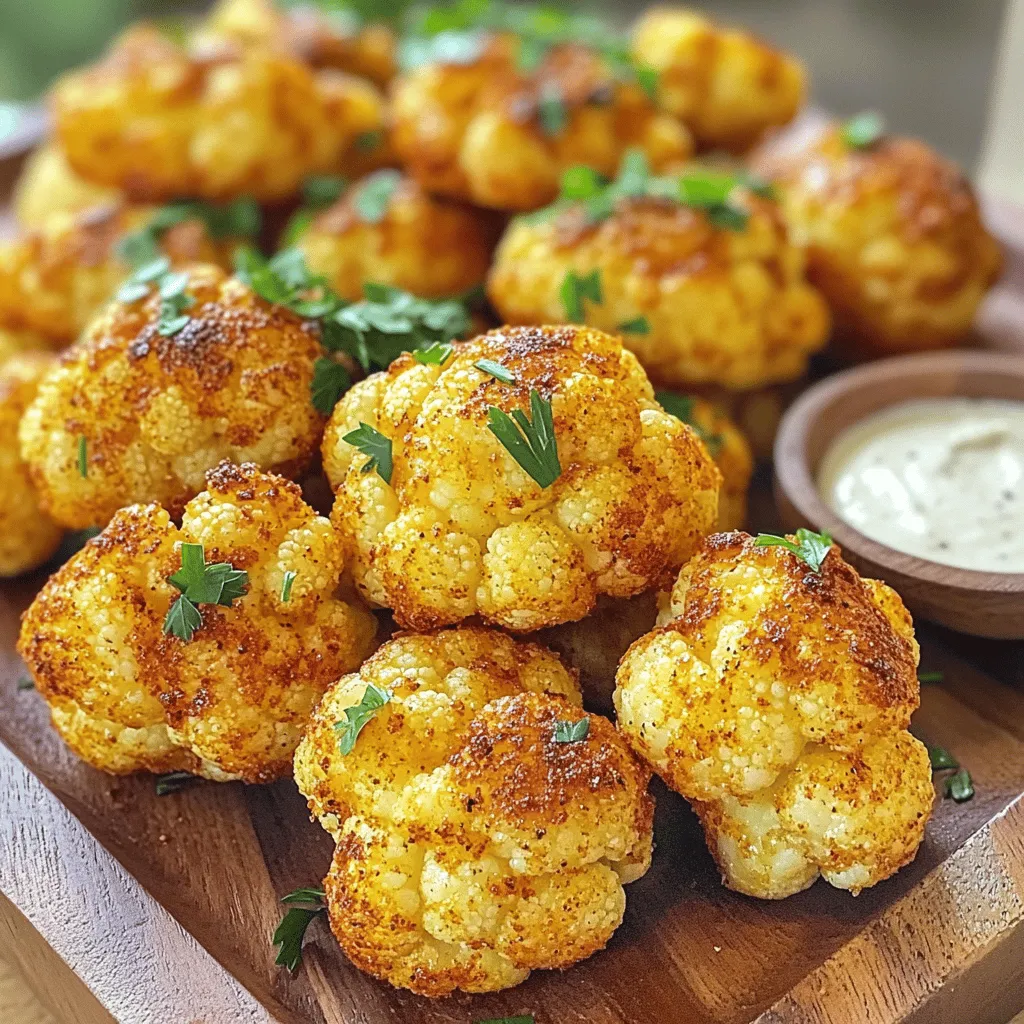 Spicy Air Fryer Cauliflower Bites Crispy and Flavorful