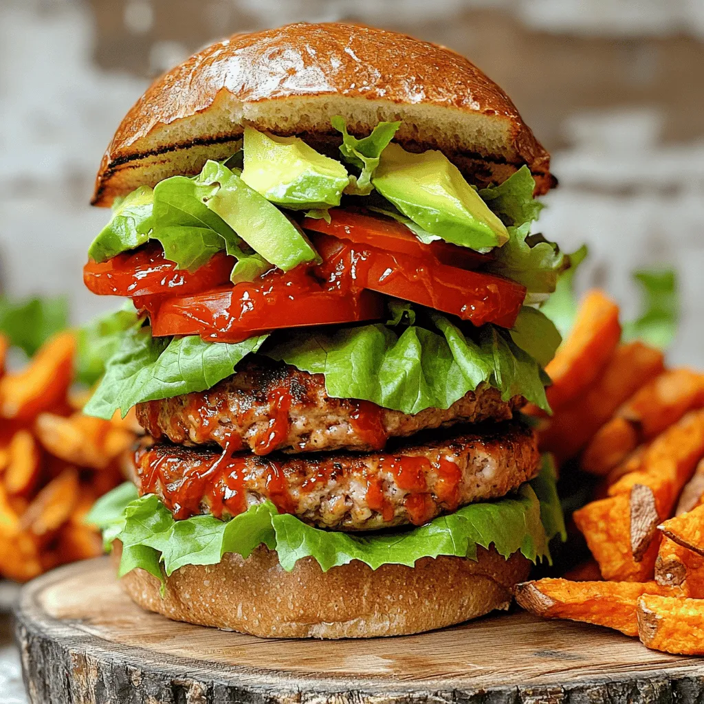 Spicy Sriracha Turkey Burgers Savory and Flavorful Delight