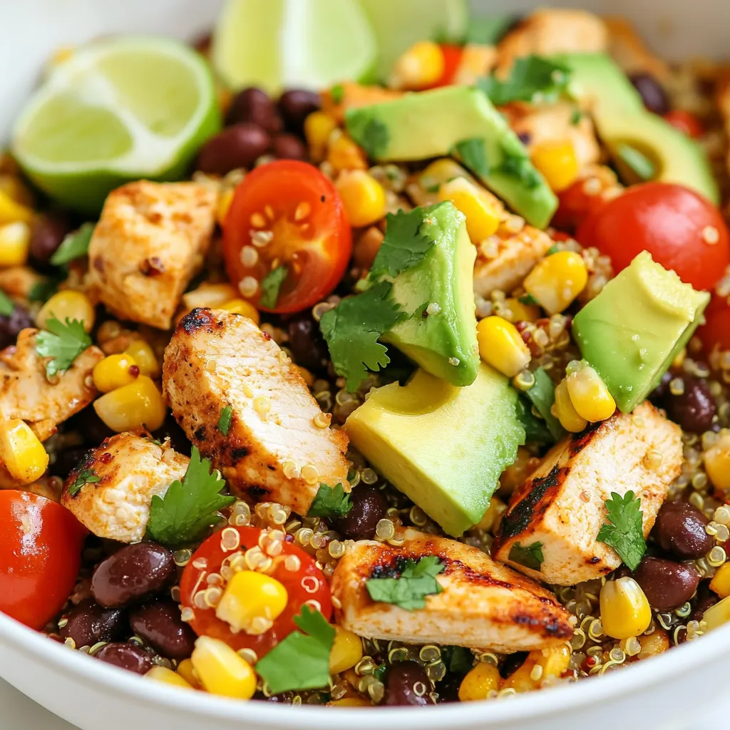 Savory Southwest Chicken Quinoa Salad Recipe