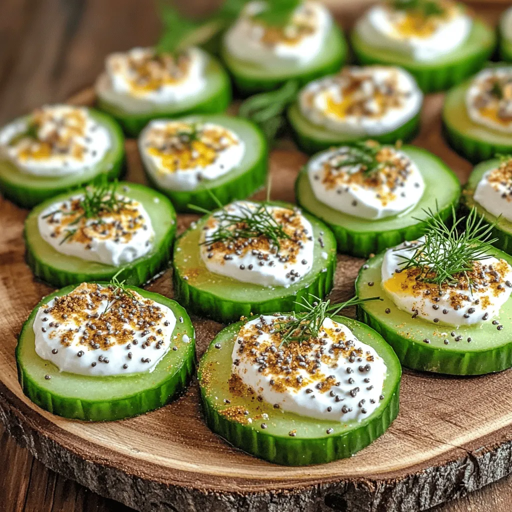Everything Bagel Cucumber Bites Quick and Tasty Snack
