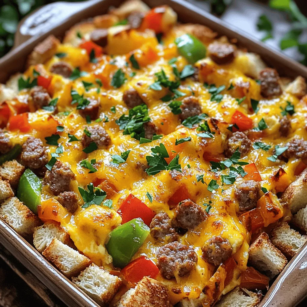 To make this Easy Sausage and Egg Casserole, you need: