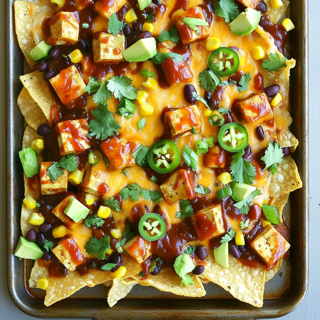 Sheet-Pan BBQ Tofu Nachos Easy and Flavorful Meal