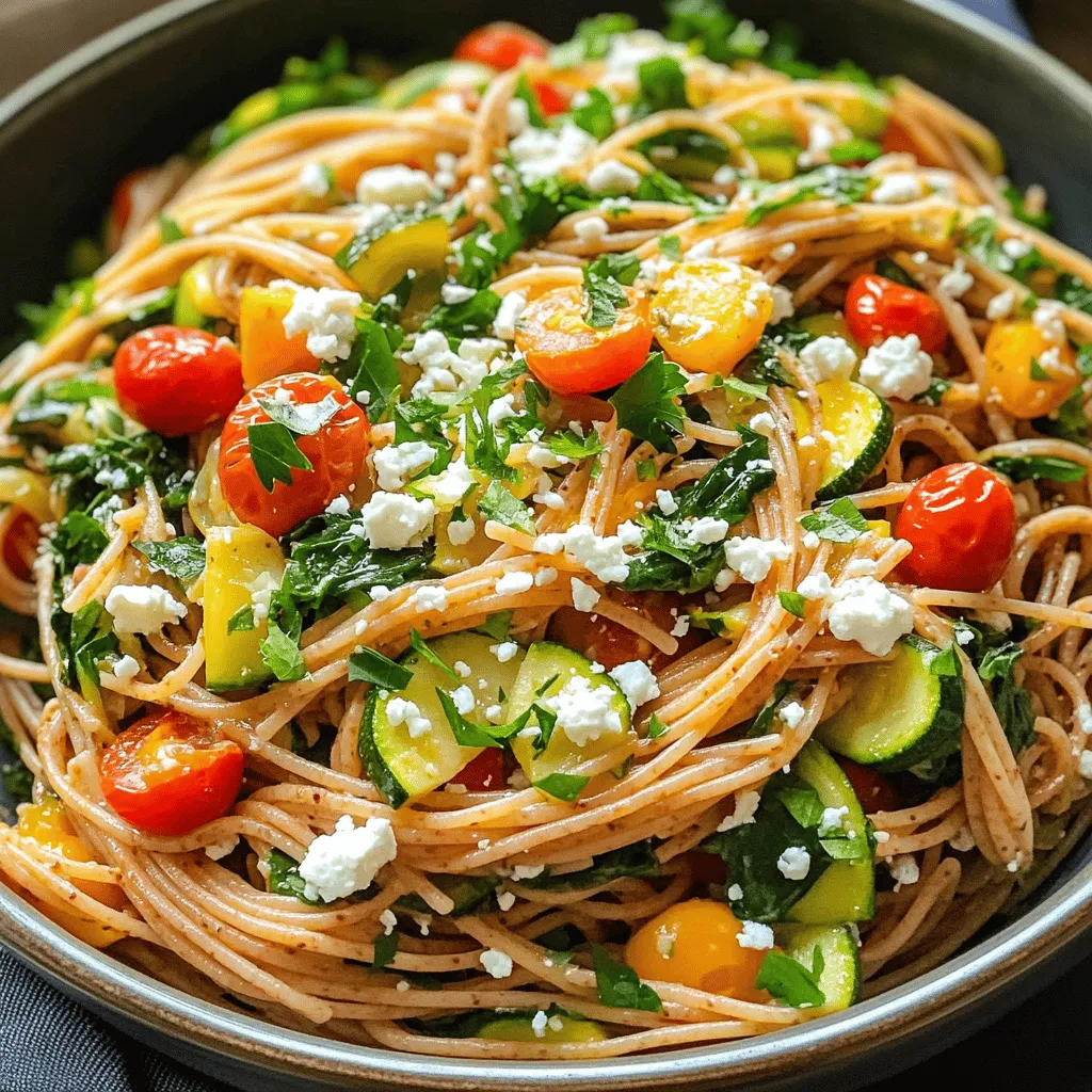 Healthy Greek Spaghetti Light and Flavorful Dish