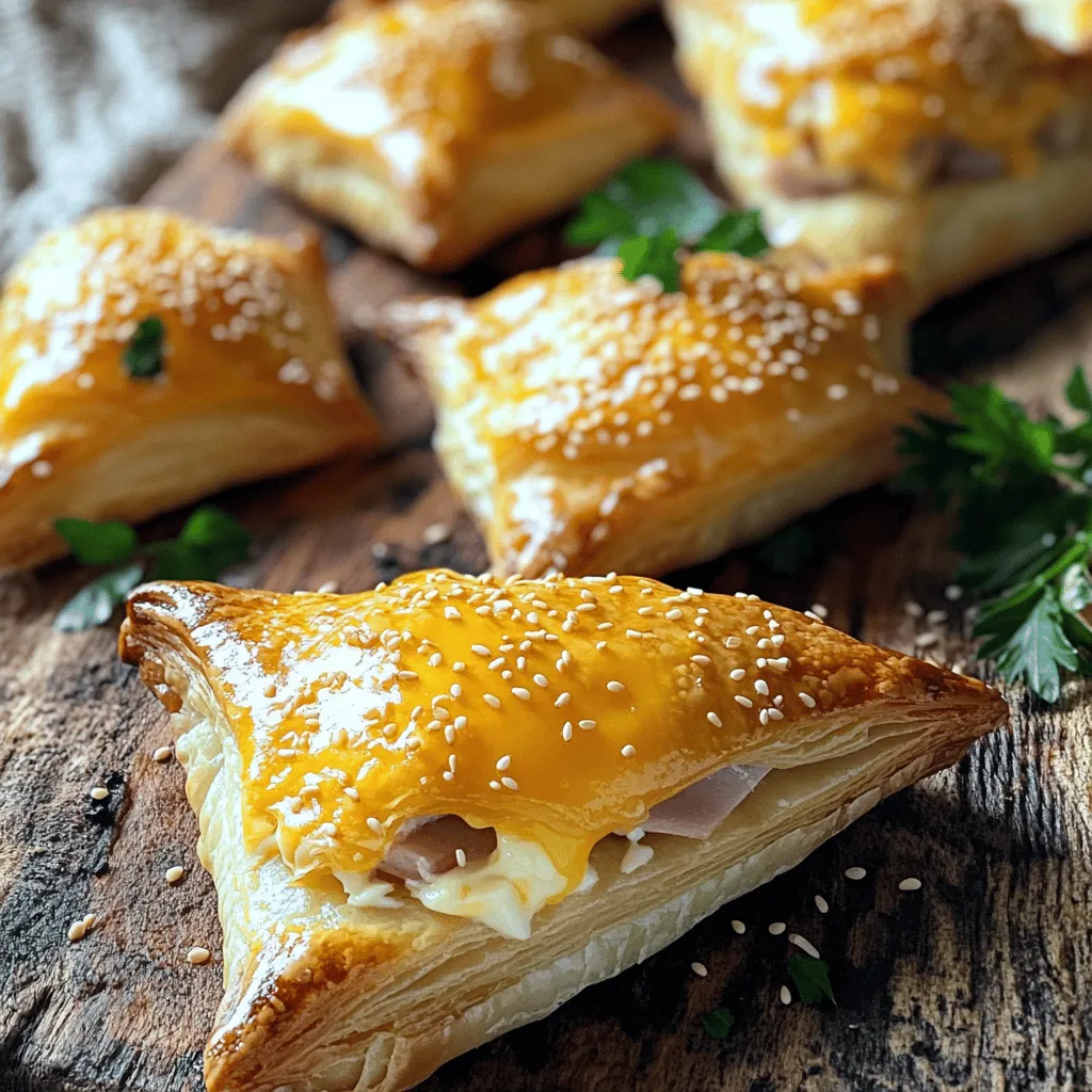 Cheesy Ham Delight Puffs: A Savory Snack for Every Occasion