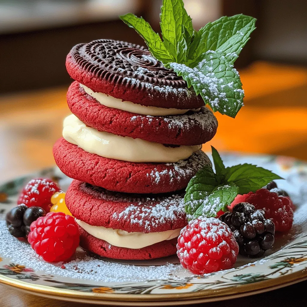 Red Velvet Oreos Irresistible Treat for Dessert Lovers