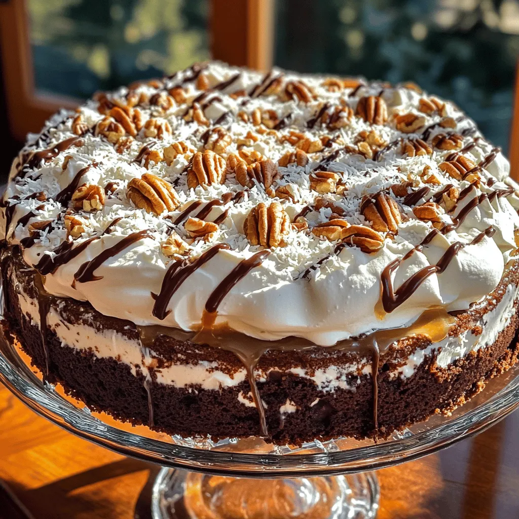 German Chocolate Poke Cake Easy and Decadent Recipe