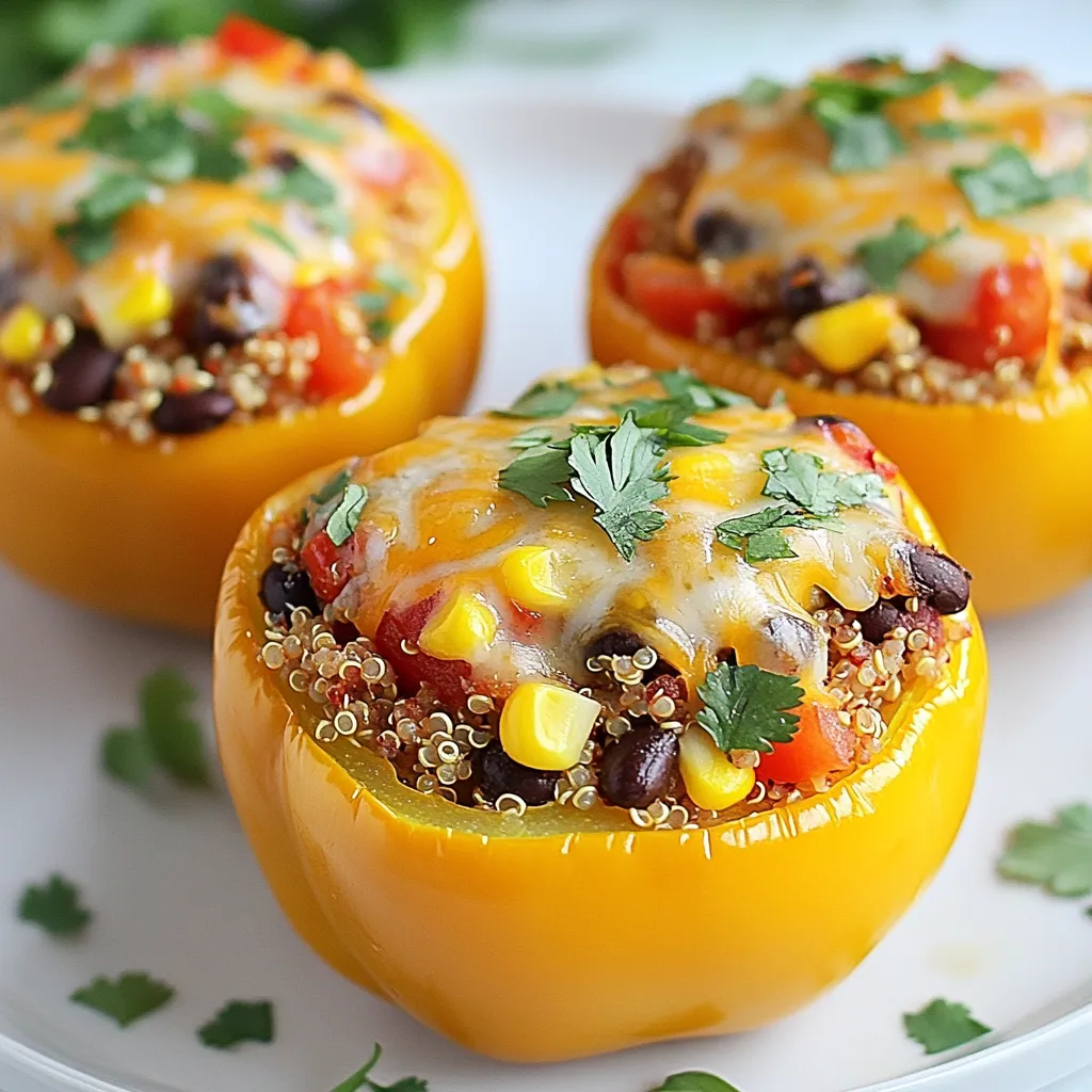 Southwest Quinoa Stuffed Peppers Flavorful Dinner Idea