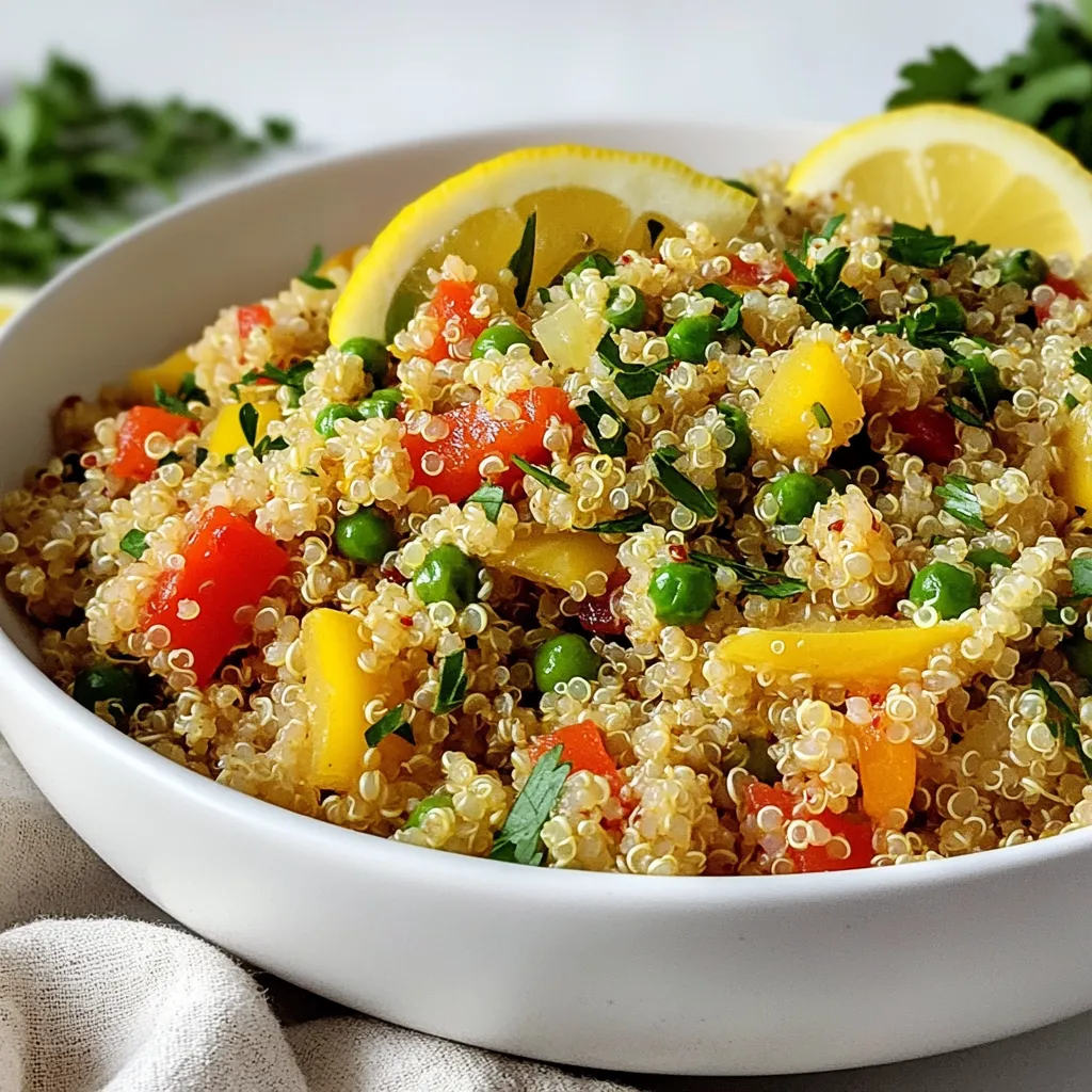 Lemon Garlic Quinoa Pilaf Flavorful and Easy Recipe