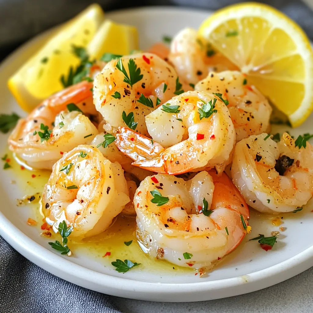 Lemon Garlic Roasted Shrimp Delicious and Simple Dish