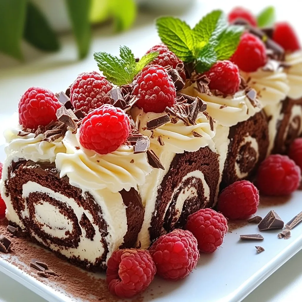 Raspberry Chocolate Swiss Roll Delightful Dessert Recipe