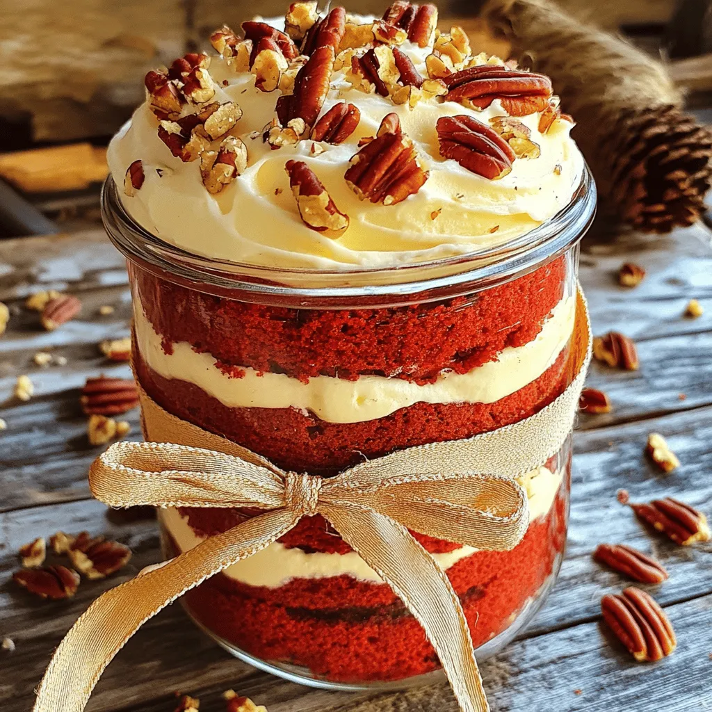 Red Velvet Cake In A Jar Decadent Dessert Idea