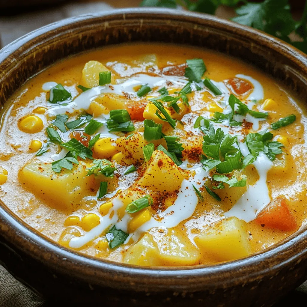 Cajun potato soup is all about fresh and simple ingredients. Here’s what you need: