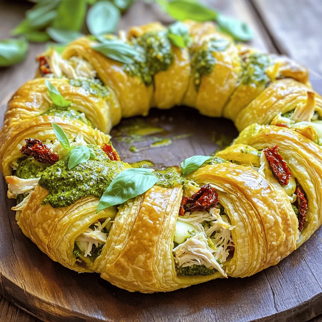 Pesto Chicken Crescent Ring Flavorful and Easy Recipe