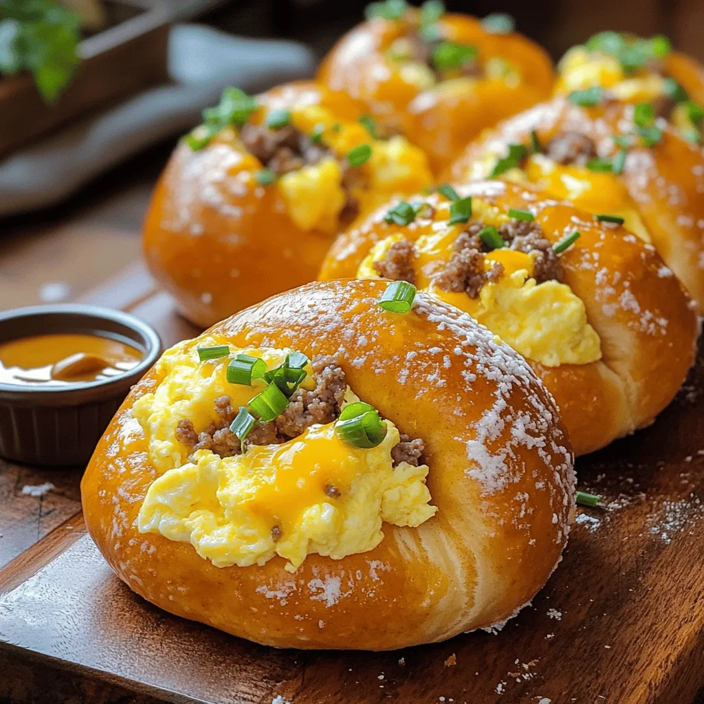 Pretzel Perfection: Stuffed Breakfast Rolls