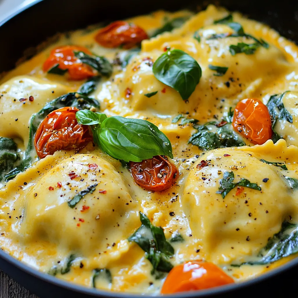 Creamy Tuscan Ravioli Delight: A Culinary Journey
