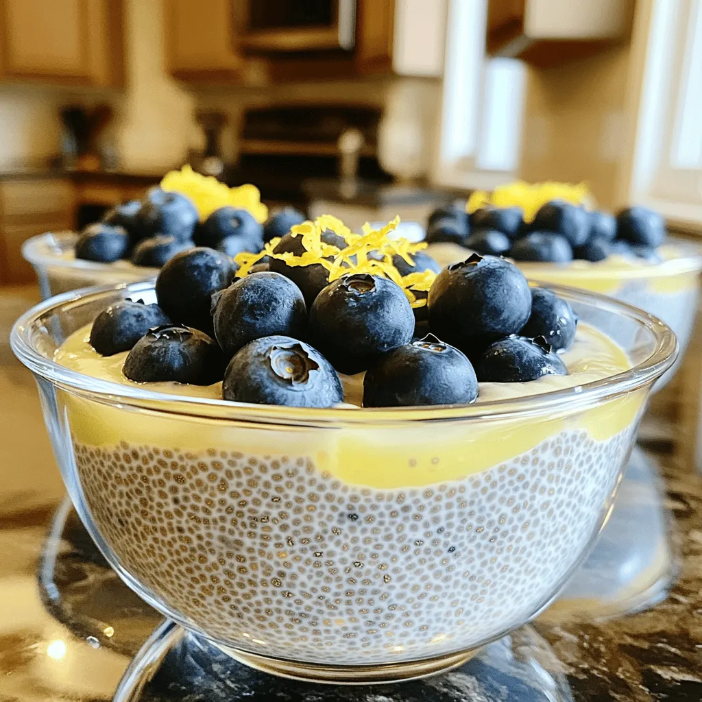 Lemon Blueberry Chia Pudding Tasty and Healthy Recipe