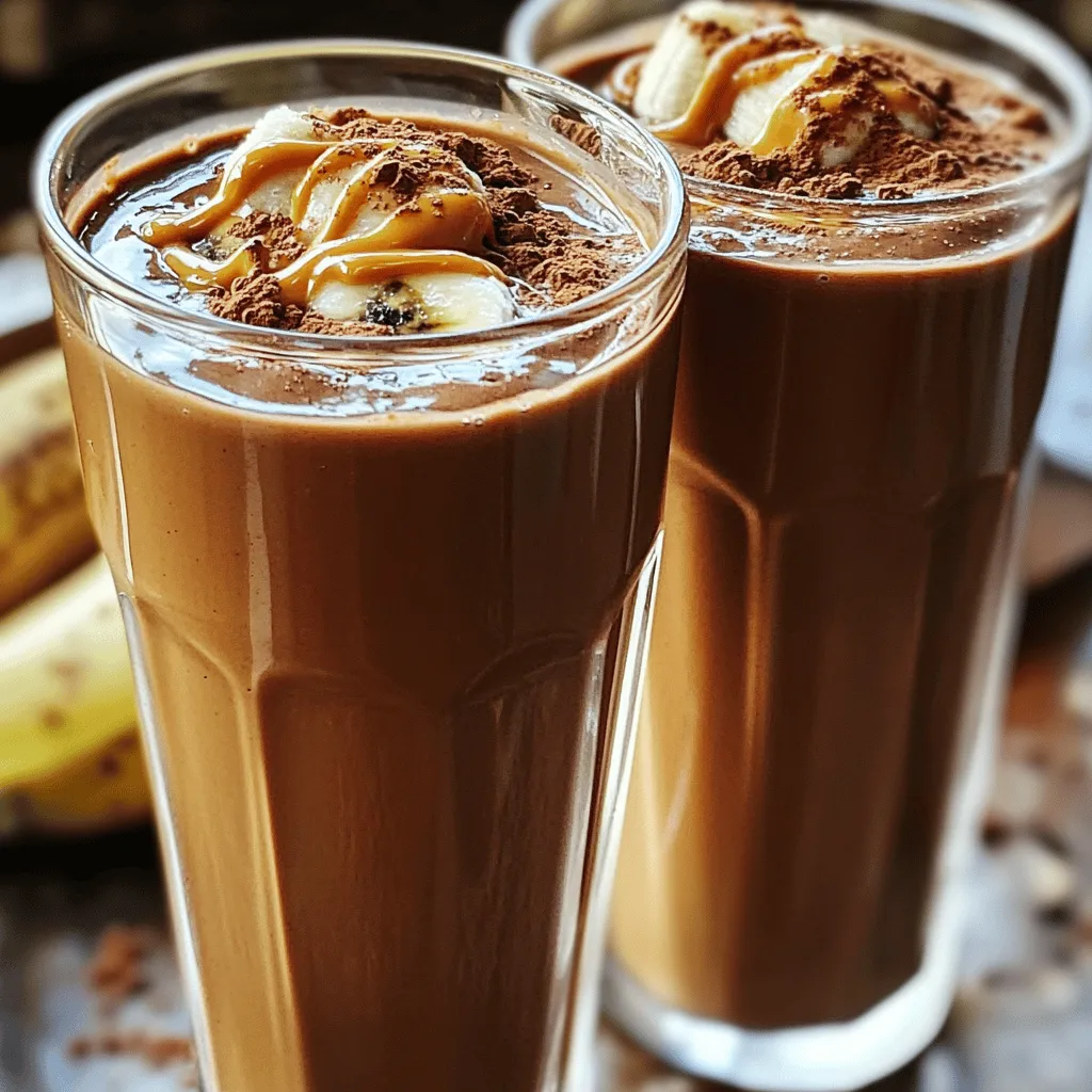Chocolate Peanut Butter Banana Shake Delightful Recipe