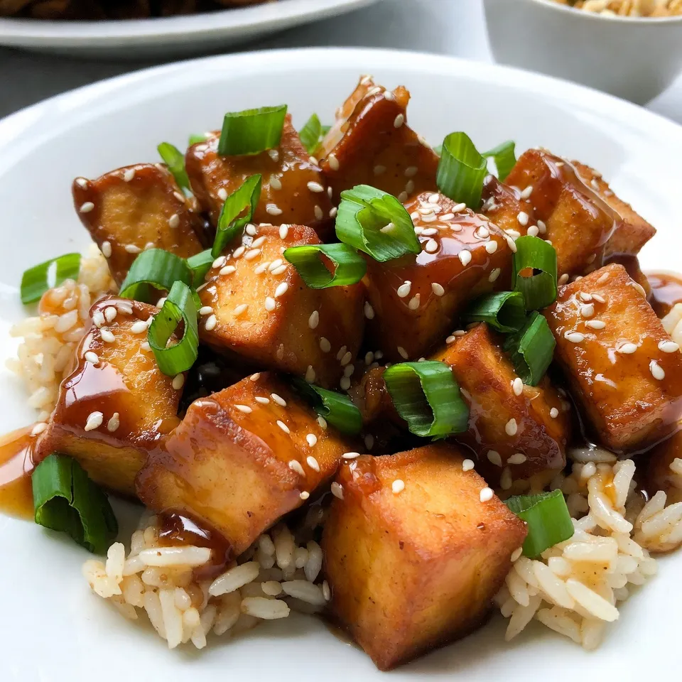 Honey Garlic Sesame Tofu Flavorful Plant-Based Meal