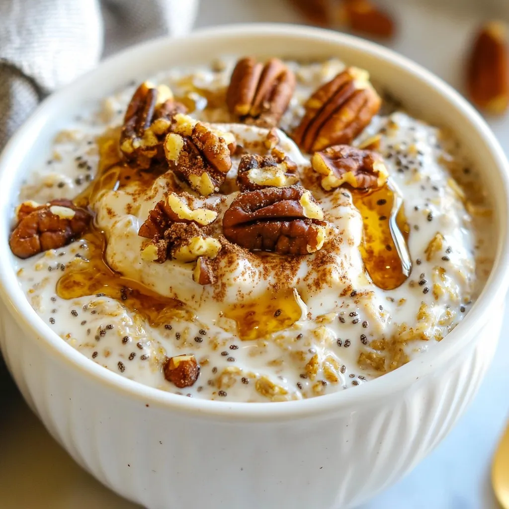Cinnamon Roll Overnight Oats Simple and Tasty Recipe