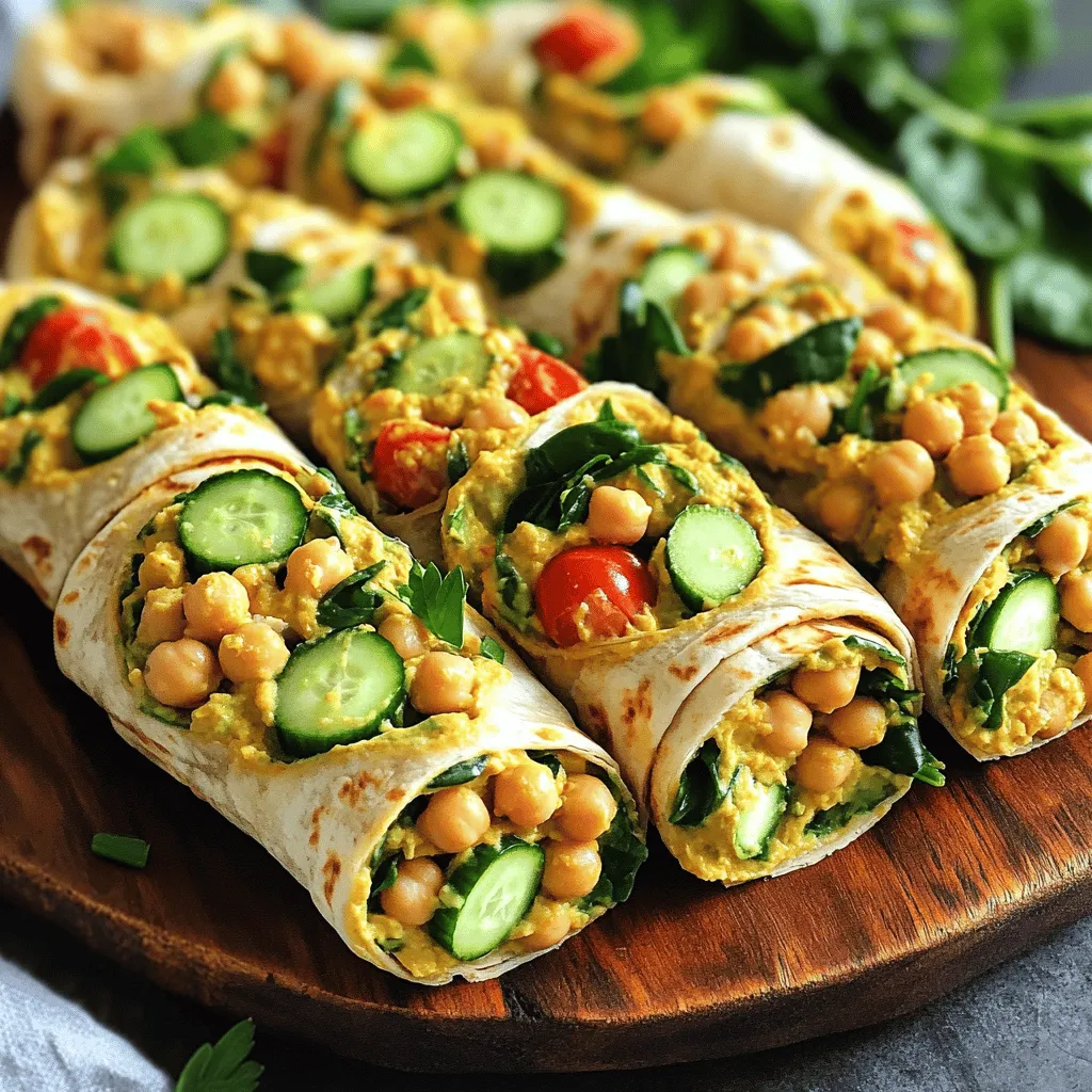 High-Protein Chickpea Power Wraps Fast and Healthy Meal